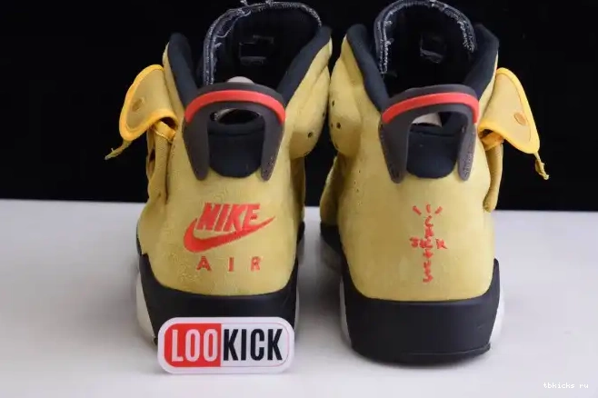 Reps TB YELLOW TRAVIS AIR SCOTT CN1084-300 X 6 JORDAN 0610